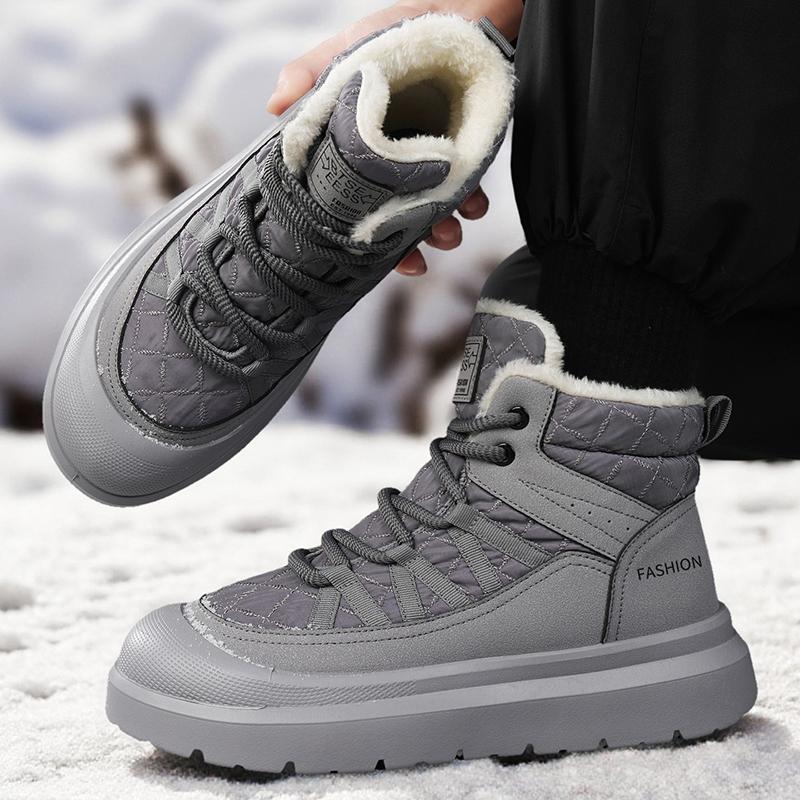Winter Snow Boots for Male Add Velvet Non-Slip Ankle Boots Men's Soft and Comfortable Sneakers Sports and Leisure Wear-resistant