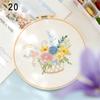 Crafts Handmade Painting Flowers Plants Pattern Cross Stitch DIY Embroidery Embroidery Starter Kit