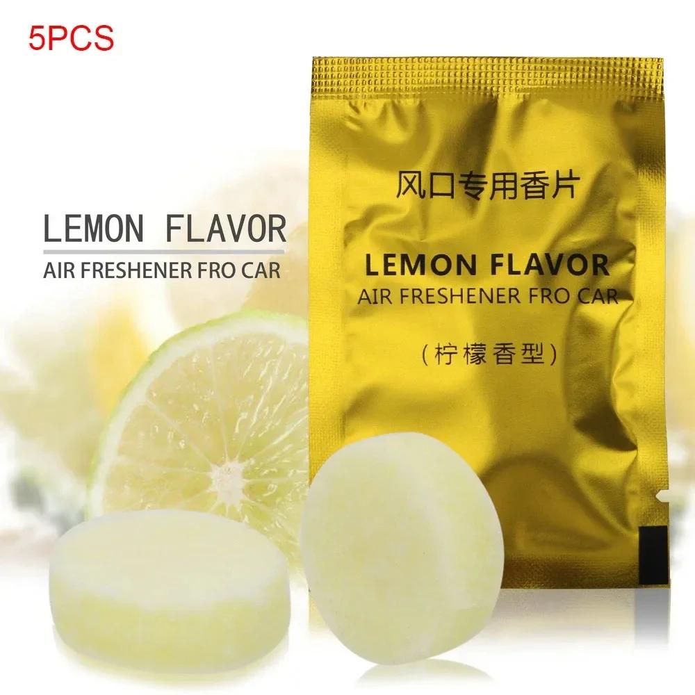 5Pcs/Pack Car Air Freshener For Car Vent Clip Perfume Replacement Solid Perfume Pills Car Styling Accessories Vent Air Freshener