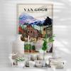 Van Gogh Exhibition Museum Poster Town Scenery Wall Picture Prints Art Canvas Painting Home Decor Wall Art No Frame