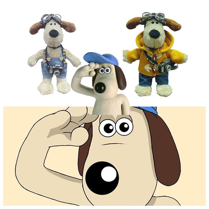 Super Cool Plush Pilot Toy British Gromit Dog Stuffed Animal, Perfect Birthday Gift For Teenagers