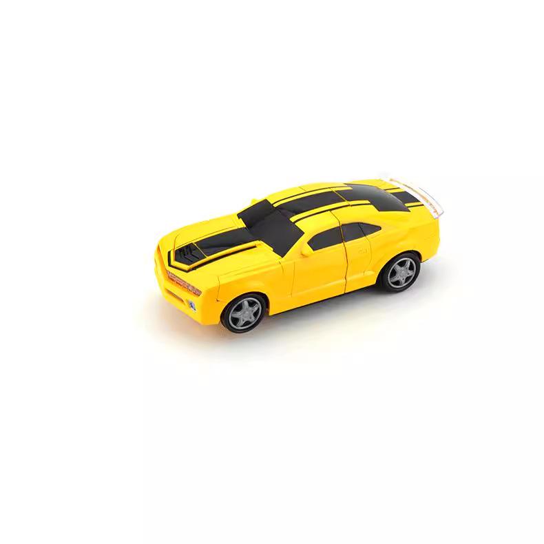 Luminous Musical Dancing Electric Toy Car: Transforming Robot with Universal Wheels - Perfect Gift for Boys