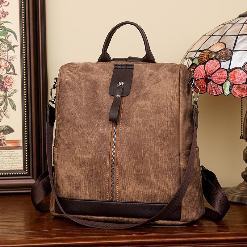 

Women s Backpack Women s PU Women s Bag Street Trend Casual Outdoor Travel Backpack світло-коричневого кольору