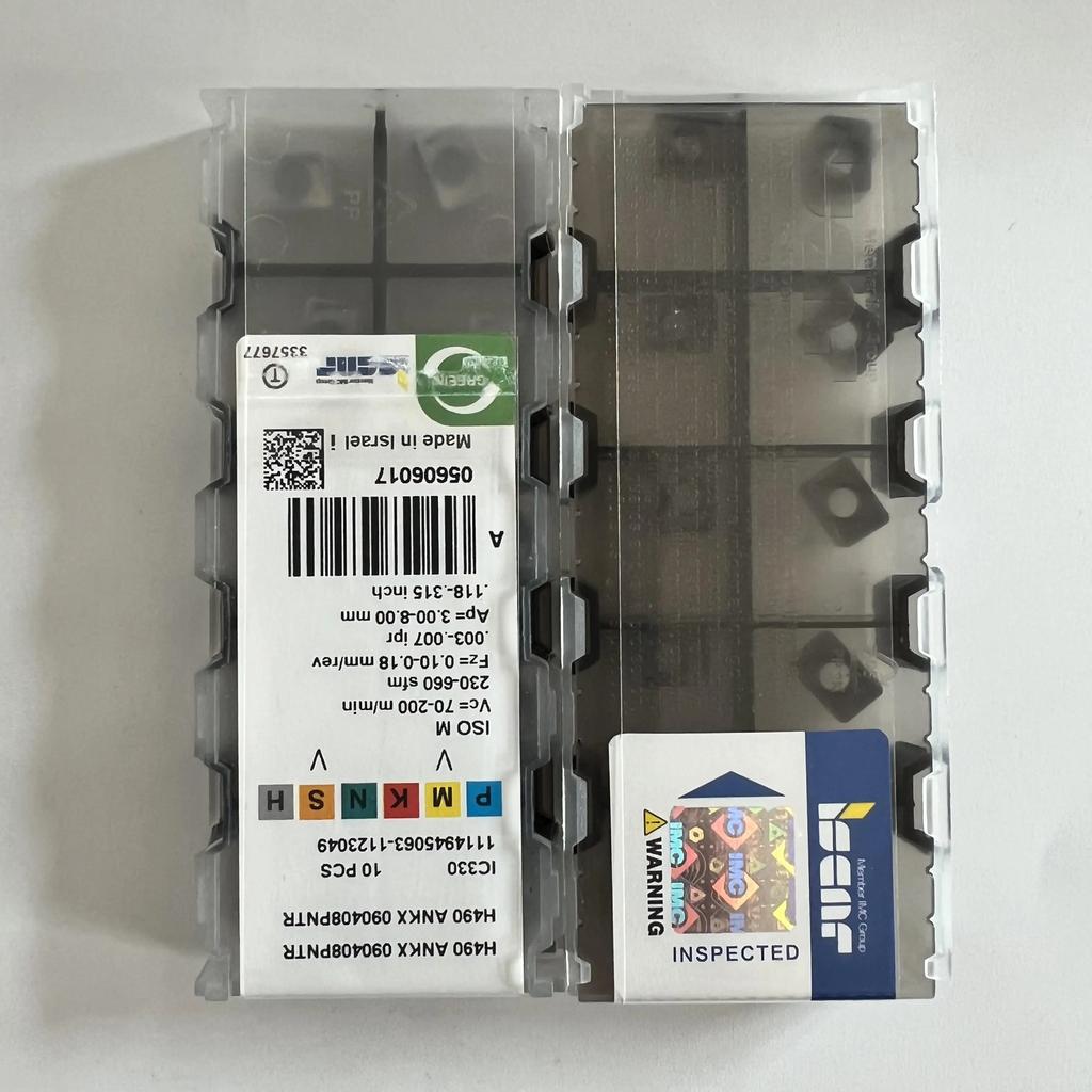 ISCAR / H490ANKX090408PNTR IC330   Industrial indexable carbide inserts 10 Pcs