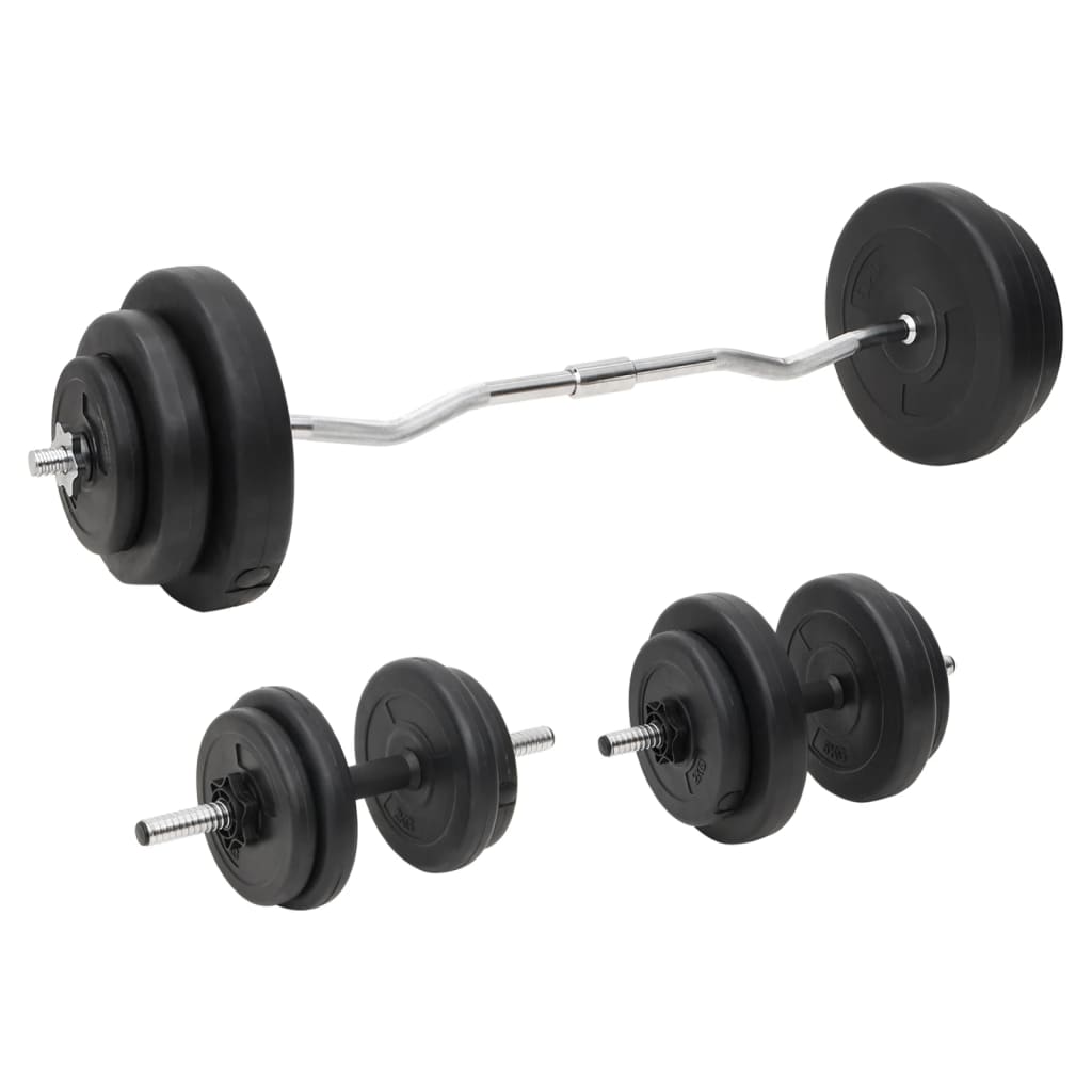Barbell and Dumbbell Set with 60 kg Weight Plates