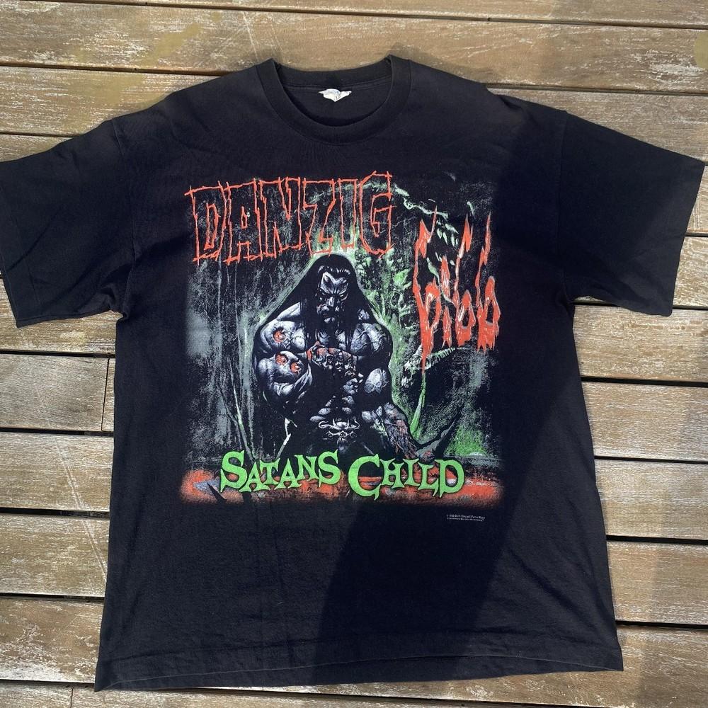Vintage 90s Danzig Heavy Metal Satan’s Child 1999 Graphic Tshirt Unisex T-Shirt XXXXL