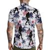Men's Hawaiian Beach Button Loose Casual Short Sleeved Shirt, Fashionable and Informal Beach Shirt, Tropical Vacation Summer