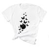 Butterfly Women Printing T-shirt Casual T Tee Vintage 90s Top Fashion Clothes Cartoon Print Lady Female Clothing Graphic Short Sleeve T-shirt