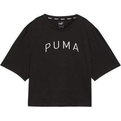 T-shirt a maniche corte con stampa grafica da donna top Nero 525116-01