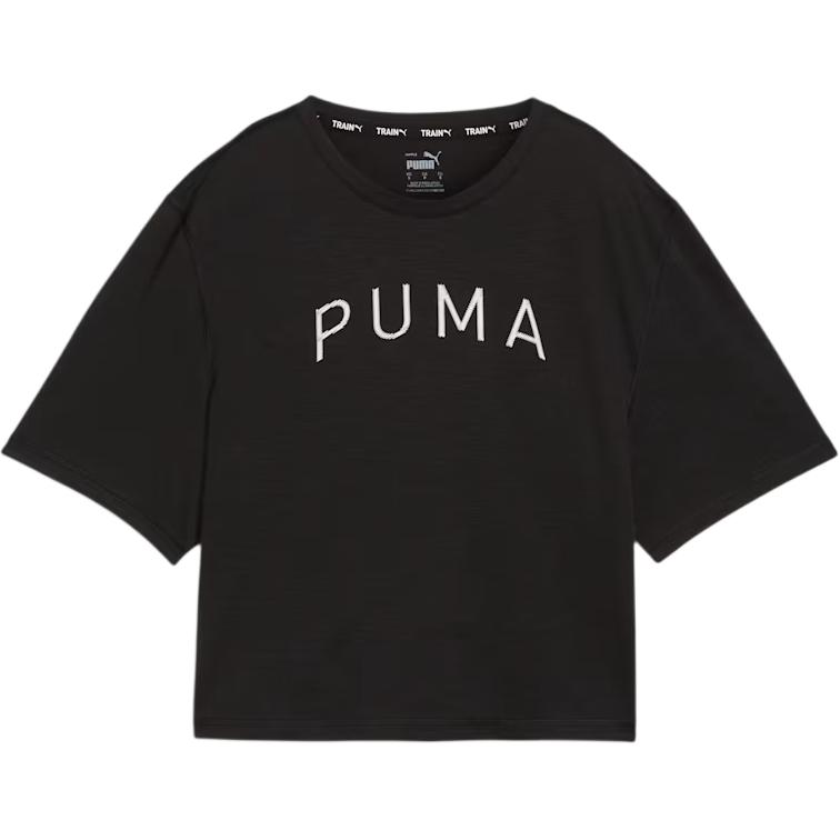 

Puma Женская футболка с графическим принтом, с коротким рукавом, черная, 525116-01 S