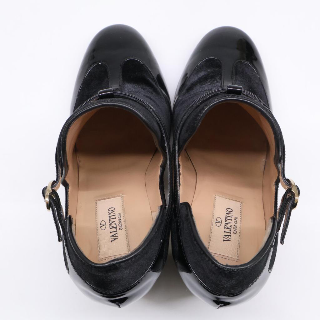 Valentino Garavani Velour Booties shoes 36 blackUsed