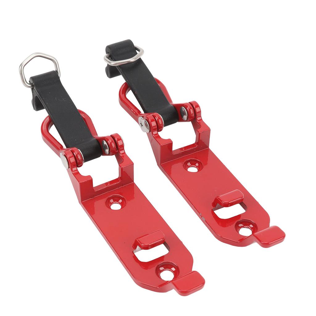 2 Pcs Roof Rack Shovel Holder Heavy Duty Metal Rubber Clamp Mounting Kit for Car Truck Garage Red