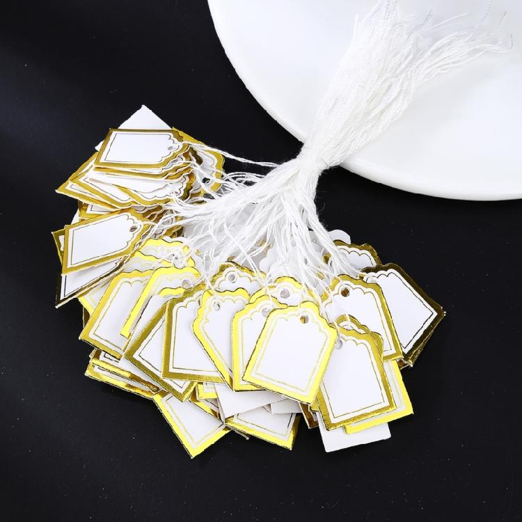 Trapezförmige Schmuck-Preisschilder 500 Stück Stabiles Papier Inventur-Beschriftungssysteme