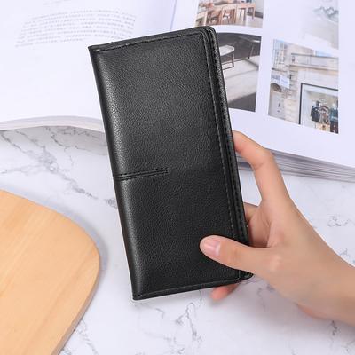 Wallet Women's Long Solid Color Simple Thin Wallet Multi-card Anti-degaussing Retro Change Clutch Bag Woman