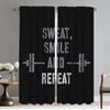 Gym Curtains for Bedroom Living Room Curtain Partition Shades Anti-mosquito Curtains 2 Pieces Halloween Decoration Kitchen Child