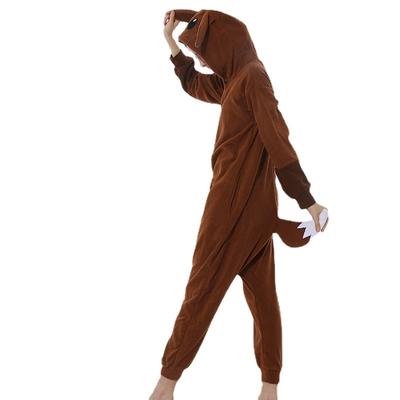 Cartoon Coffee Original Ibe One-Piece Pajamas, Women'S Winter Thickened Fleece Original Ibe Pajamas