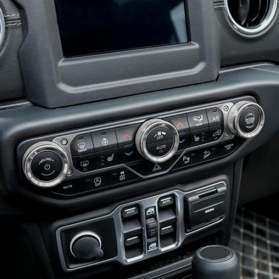 AC Air Conditioner Switch Knob Button Cover Trim for Jeep Wrangler JL JLU JT 18+