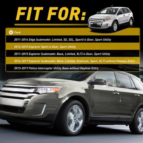 Exterior Door Handle Chrome Front Driver Left Side for 11-17 Ford Explorer Edge