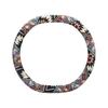 Ethnic Style Cotton and Linen Car Steering Wheel Cover, Universal for All Seasons, Non-Slip Handle Cover, Women's Cartoon Summer Fabric