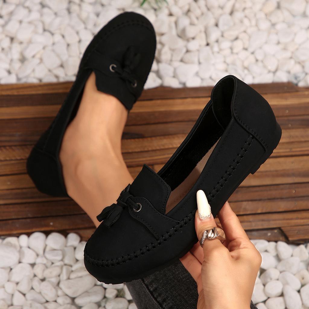 Plus Size Shoes for Women 36-43 Autumn Spring Fashion Women Slip On Platform Flats Comfortable Non-slip Flats Zapatos De Mujer