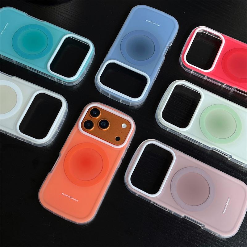 Frosted Gradient Magnetic Phone Case for iPhone 14/13 - Apple 17/16/15 PRO MAX Anti-Fall Compatible