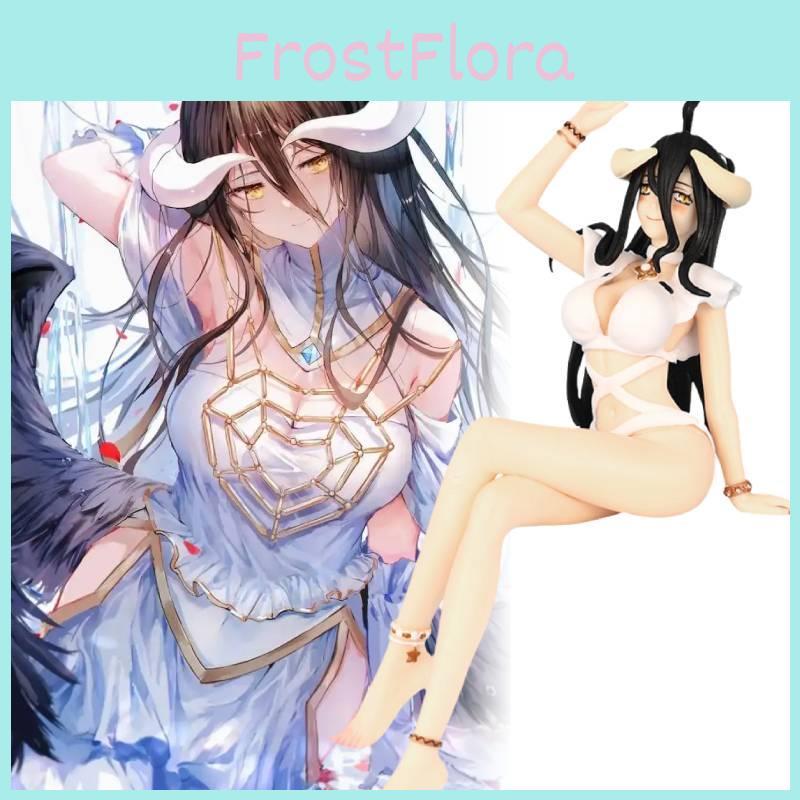 Albedo Sitting Pose Figurine From Overlord Anime Beautiful Pvc Model For Collectors