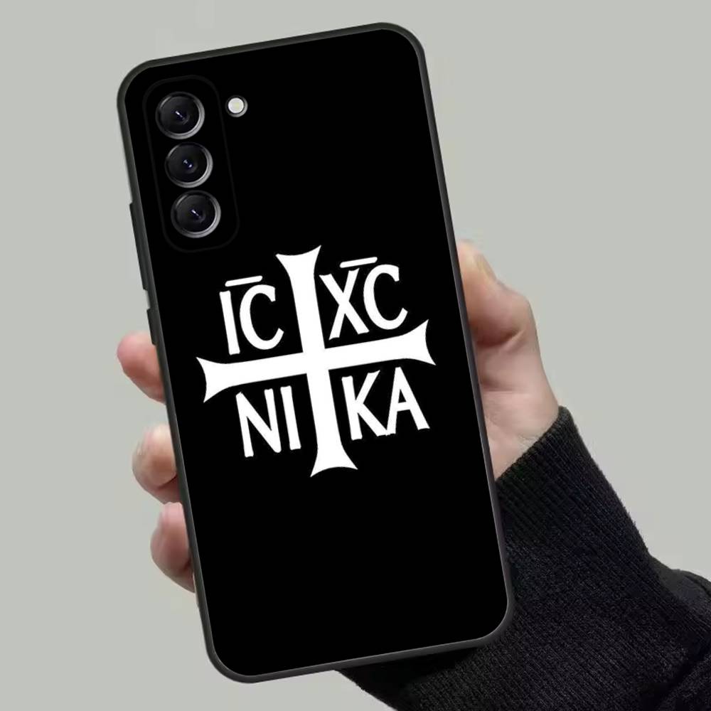 

Orthodox Cross Icon Phone Case For Samsung Galaxy A13,A21s,A22,A31,A32,A52,A53,A71,A80,Soft Black Shell Samsung a535g