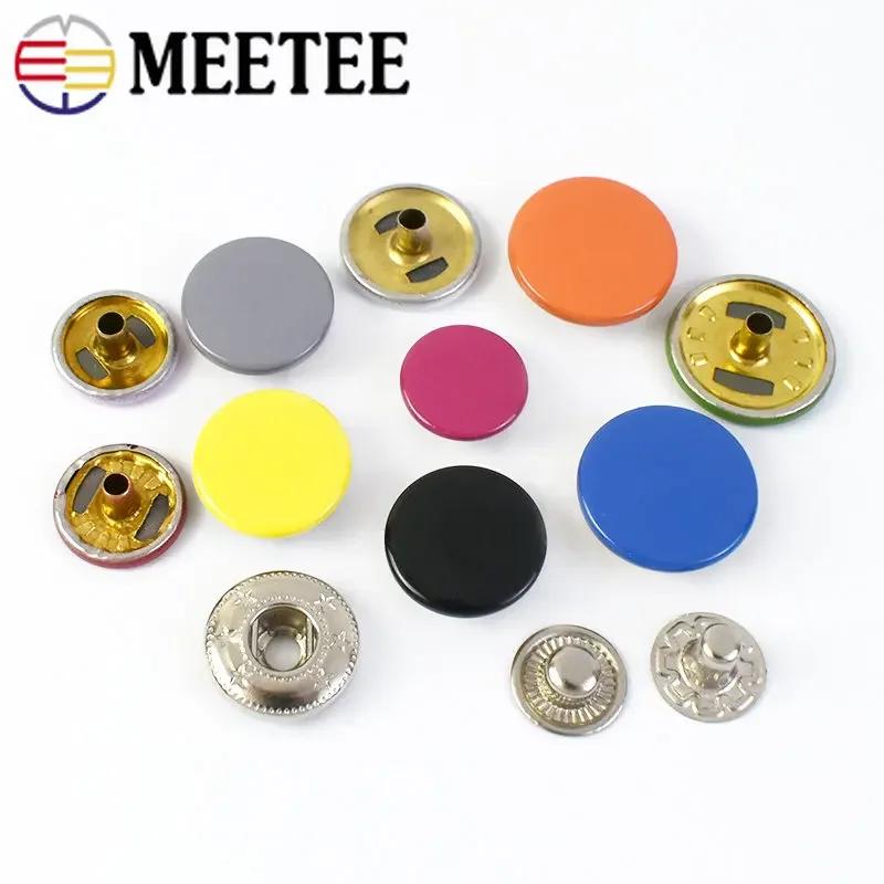10/20 Set Meetee 12-17mm Bottoni a Pressione Chiusure Bottoni a Pressione Colorati Artigianato della Pelle Abbigliamento Borse Decorazione Accessori per Cucito