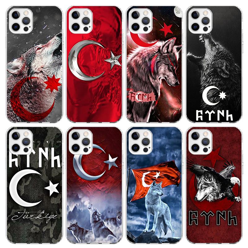 Turkey Turkish Flag Phone Case For iPhone 17 Air 11 13 Mini 14 15 Plus 16 12 Pro Max 16E SE 7 8 Pattern Soft TPU Back Cover 17