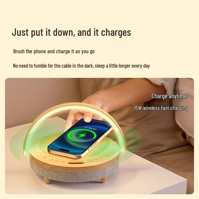 EZVALO Bluetooth Speaker Table Lamp with White Noise