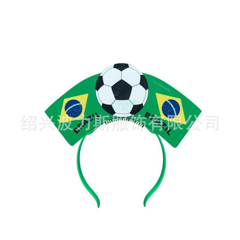U.S. Canada Mexico 2026 World Cup Fan Headband Pvc Plastic Glowing Mexican Flag Football Supplies