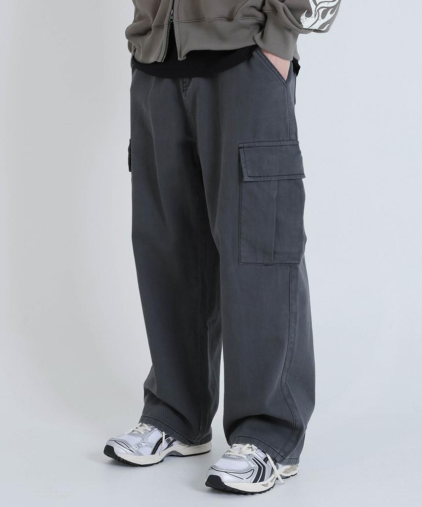 Jikeulib Cotton Wide Pocket Cargo Pants