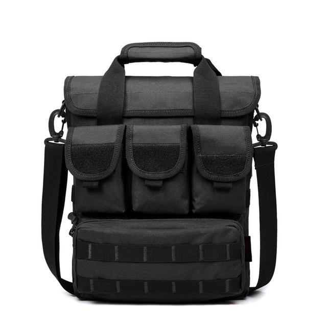 

Мужская уличная тактическая сумка Molle Messenger Сумки Военная камуфляжная сумка для ноутбука на одно плечо чёрный