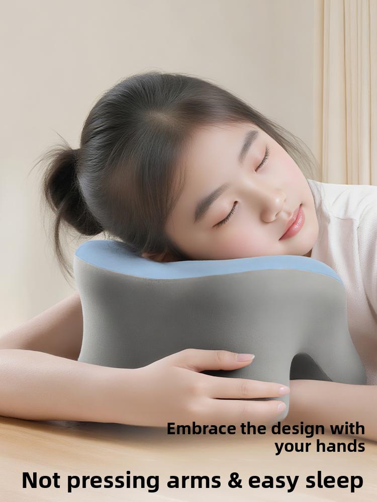 Office Nap Pillow for Adults, Students & Kids - Ergonomic Kneeling Hug Pillow for Desk Sleeping,