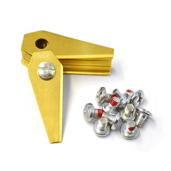Yousheng 9/18/30Pcs Stainless Steel Lawnmower Blade for Bosch Indego Heavy Duty Universal Robot Lawn Mower Replacement Blade with Mounting Screws