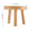 ABWR-6X Wooden Plant Stand Flower Pot Base Holder Stool High Stool Balcony Succulent Round Flower Shelf For Indoor Outdoor