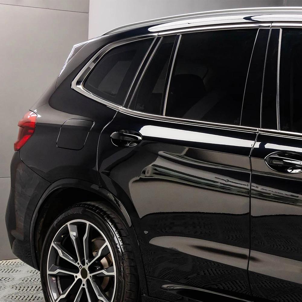 Piano Black Car Wrapping Film Bubble Free Vinyl Film Auto DIY Decal PET Sticker Car Accessories Exterior Interior Decoration