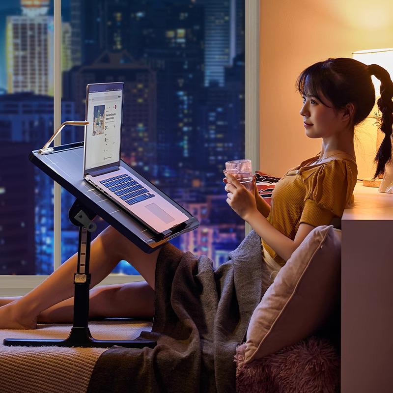 Adjustable Laptop and Reading Desk – Bedside Table for Study & Office