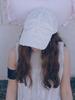 Poejidam Bow Cap In Lace Cream
