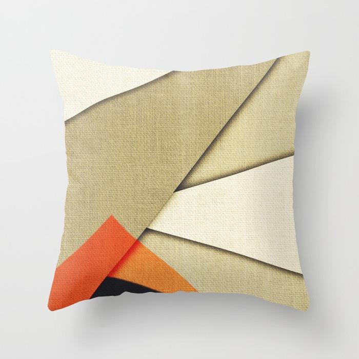 Simple Abstract Geometric Pattern Pillow Case Fashion Fabric Home Sofa Bedside Cushion Pillow Case