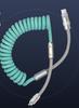 6A Spring Data Cable PD66W Super-fast Charging Dual Type-C Charging Cable for iPhone & Android Accessories