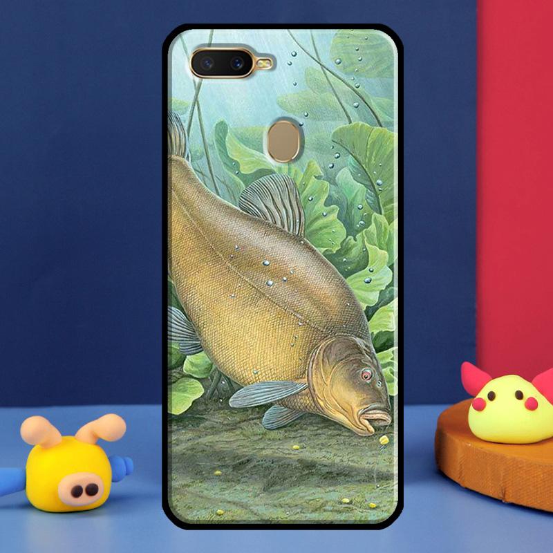 

Carp Fish Fishing Case For Oppo A16 A76 A96 A58 A78 A98 A5 A9 A91 A15 A17 A77 A52 A72 A74 A94 A54S A57S Cover OPPO A54 4G
