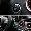 Real Carbon Fiber Car Engine Start Button Sticker Cover For Benz C W205 2015-18
