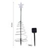 Portable Solar Christmas Tree Lights PVC Solar LED Christmas Tree Lights Waterproof Spiral for Outdoor Garden Yard Patio