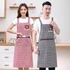 2024 Stylish Stain-Resistant Cotton Apron with Breathable Strap, Dirt-Resistant, Perfect for Cooking and Kitchen Work