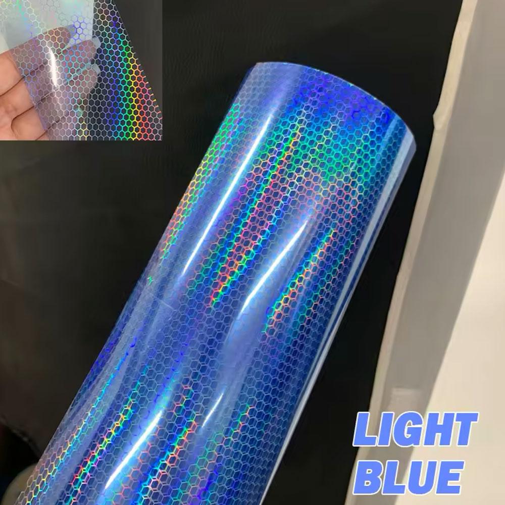 Car Sticker Headlight Lamp Film Auto Laser Honeycomb Taillight Lamp rhombus protective film Waterproof  Self-Adhesive Stickers