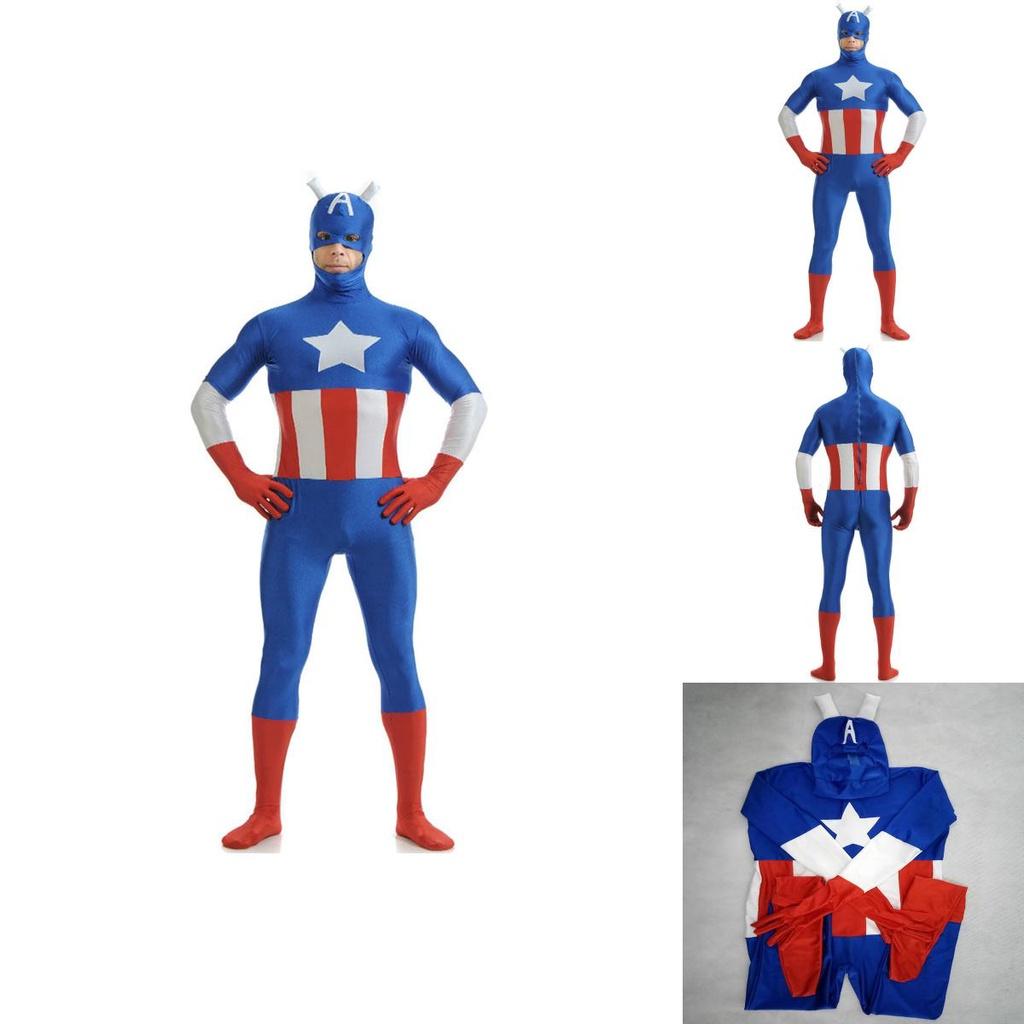 Stunning Avengers Superhero Captain Costume With Exquisite Workmanship For Adults