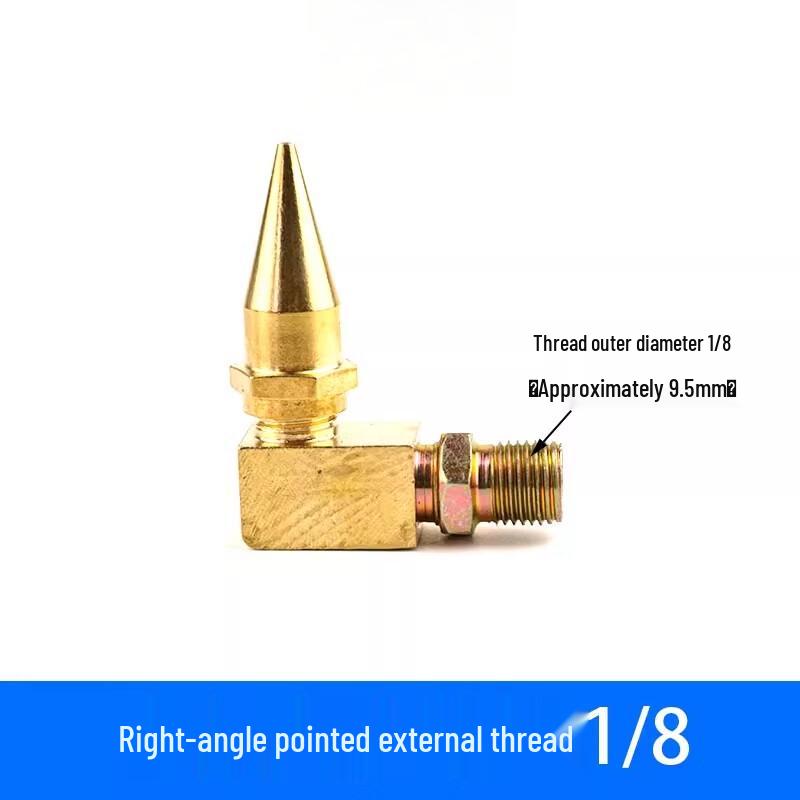 90-Degree Extended Right Angle Grease Gun Nozzle Tip