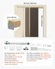 Pocket Door Frame Kit 762 mm Pocket Door Kit with Steel Studs, For Home Doors, Two-Way Soft Close Mechanism, Smooth & Quiet Sliding, Space-Saving