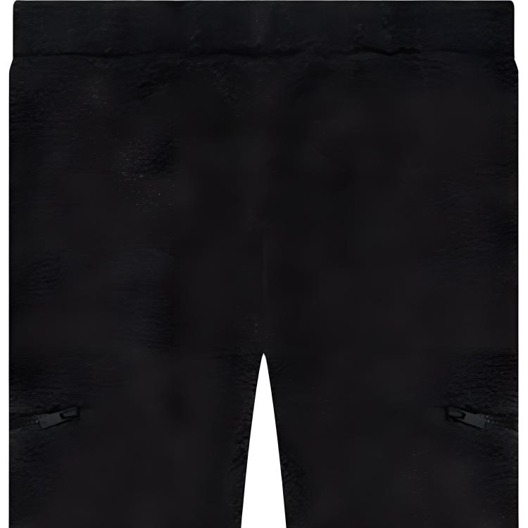 Fear Of God Essentials Fleece-Lined Polar Fleece Pants With Logo Patch And Drawstring Men Bottoms Black-Iron FOG-SS22-2530
